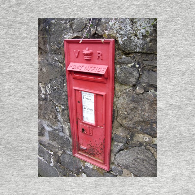 Royal Mail: Traditional, Red, Wall mounted British Post Box by grantwilson